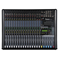 Console de Mixage Audio Professionnelle Thinuna Série MX-G 12/16/24/32 Canaux, Mixeur DJ de Studio avec Bluetooth USB et Alimentation Fantôme 48V