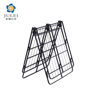 Lit pliant moderne à structure métallique, grande capacité, pour hôtels et appartements, montage facile, compatible avec toutes les tailles de matelas