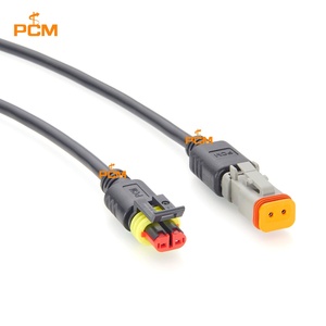 Kabel Otomotif Tahan Air 2Pin Deutsch DT06-2S Female ke TE AMP Superseal 2 Way 282080-1 untuk Otomasi Industri - Product Image 3