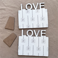 MDFSUB Cadre photo MDF sublimation pour la Saint-Valentin LOVE Sublimation Blanks cadre photo pour cadeaux Saint-Valentin