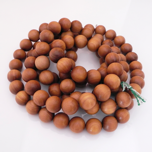 Riddhi Siddhi Wooden Carved <b>Buddha</b> <b>Beads</b> Mala Prayer <b>Beads</b> Natural Dark Golden Brown Color Shape Wholesale Rajasthan Box Packed - Product Image 1