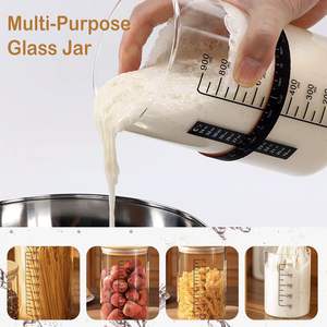 Pot à levain à large ouverture de 200 ml/500 ml/900 ml, écologique, compatible lave-vaisselle, pour les fournitures de boulangerie - Product Image 4