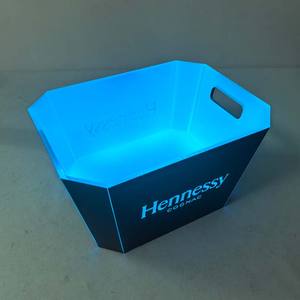 Cubo <span class=keywords><strong>de</strong></span> hielo acrílico con logotipo OEM, Enfriador <span class=keywords><strong>de</strong></span> vino, cubo <span class=keywords><strong>de</strong></span> hielo Led recargable para <span class=keywords><strong>Bar</strong></span>, Club nocturno, eventos, cubo enfriador luminoso para vino - Product Image 4