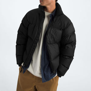 سترة شتوية رجالية كبيرة الحجم محشوة بالريش، مقاومة للماء من الأمام، قابلة للتنفس، مقاومة للرياح، قابلة للعكس، سريعة الجفاف للرياضة والأنشطة الخارجية - Product Image 2