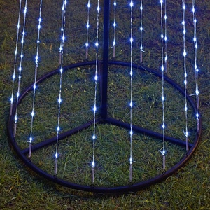 Weihnachtsdekoration für Außenbereich – Wasserdichte Stern-<span class=keywords><strong>Spiral</strong></span>-Eisen-Beleuchtung für Künstliche Weihnachtsbäume - Product Image 4