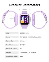 Reloj Inteligente Deportivo Personalizado 2024 para Adolescentes, Pantalla IPS de 1.4 Pulgadas, IP67, Monitor de Ritmo Cardíaco y Sueño, Juegos Divertidos