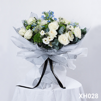 Papier d'emballage mat imperméable spécial pour bouquets de fleurs, vente en gros d'usine