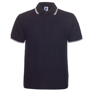 Camiseta Polo de Manga Corta de Algodón y Poliéster a Rayas Casual para Hombre, Venta al por Mayor, con Logotipo Personalizado Impreso, Ropa de Trabajo, Camiseta Polo con Logotipo Bordado - Product Image 2
