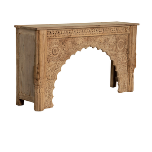 Wooden Side <b>Table</b> Solid Wood Modern Handmade Kamal Arts Rajasthan Metal Handles Durable Multifunction Living Room Bedroom - Product Image 3