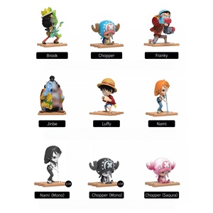 ชุดสะสมฟิกเกอร์อนิเมะแอคชั่น, แฟรงกี้ บรู๊ค 8 ชิ้น/ชุด พร้อมฐานที่สามารถเชื่อมต่อกันได้, สำหรับตกแต่งบ้านและของเล่นพิเศษจากสหรัฐอเมริกา - Product Image 2