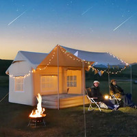 600D Oxford Tissu Tissu Imperméable Grande Tente Gonflable Tente Climatisée Avec Cheminée