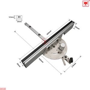 Système de clôture à Tenon, jauge à onglet d'angle pour le travail du bois, poignée de poussée en T, <span class=keywords><strong>goulotte</strong></span> de table pour le travail du bois, scie à ruban à l'envers - Product Image 5