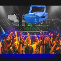 Schallaktivierte Laser-Projektor-Leuchten aus Aluminiumlegierung, DJ-Disco-Lichter, Mini-RG-Bühnenbeleuchtung für Weihnachtsfeiern