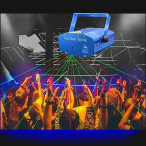 Âm thanh kích hoạt điều khiển laser chiếu đèn Hợp kim nhôm DJ Disco đèn mini RG Đèn sân khấu cho bữa tiệc giáng sinh - Product Image 6