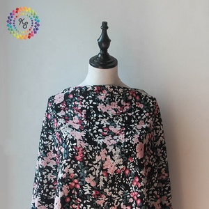 Custom Design Floreale Amento Modello Stampato A Quattro Vie Tessuto Elasticizzato - Product Image 3