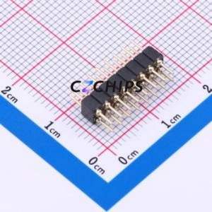 PZ200-<b>2</b>-08-Z-C <b>Pin</b> Header Through hole Component (THT),P=2mm <b>Connector</b> 2x8P 2mm 2mm Round <b>Pin</b> - Product Image 2