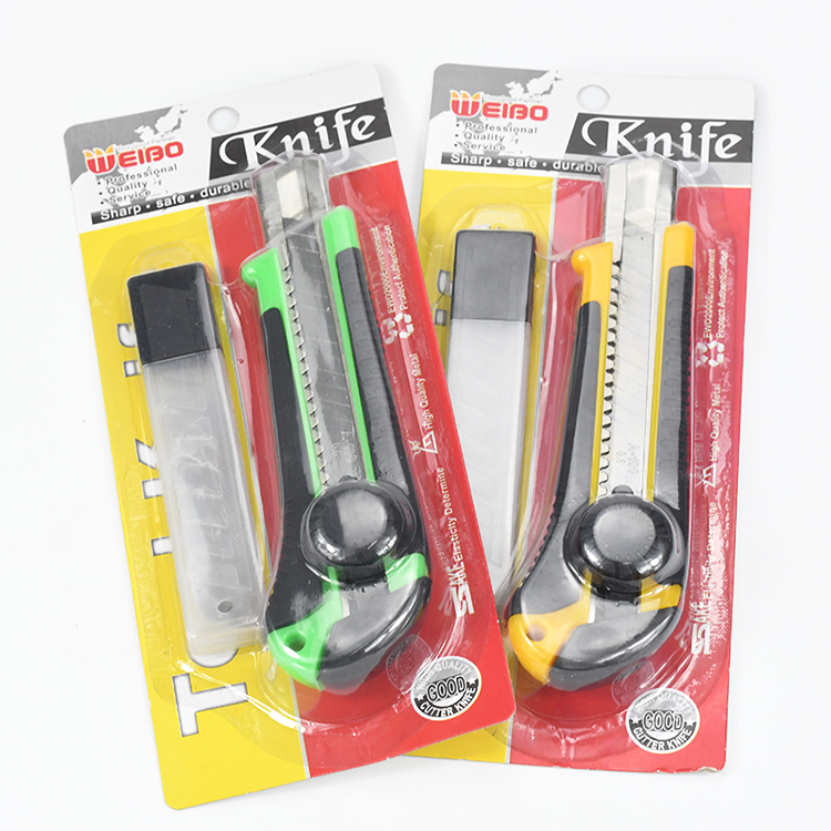 Заводская распродажа, Офисная поставка, портативный и съемный Универсальный нож с автоматическим замком и режущим лезвием, офисный набор канцелярских принадлежностей