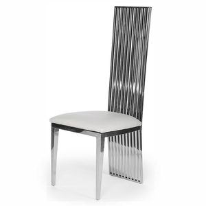 Silla clásica de boda de oro blanco de acero inoxidable, muebles de ceremonia para el hogar, sillas de decoración para fiestas al aire libre - Product Image 2