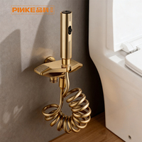 Ensemble de pulvérisateur de bidet mural traditionnel en chrome à haute pression pour salle de bain et toilettes
