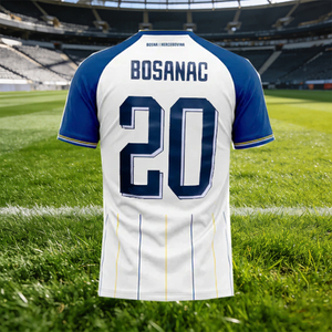 Fabrieksdirecte verkoop Bosnië-Herzegovina voetbaltenue 2026 aangepaste naam nummer korte mouw voetbalshirt voor fans - Product Image 3