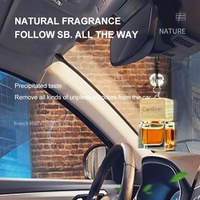 Diffuseur de parfum pour voiture suspendu personnalisé avec logo, 10 ml, diffuseur d'air carré pour voiture, parfum liquide pour voiture suspendu