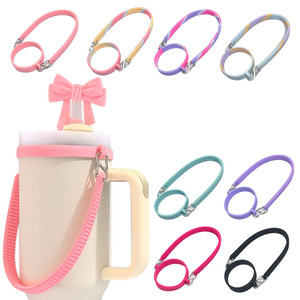 สายคล้องขวดน้ำซิลิโคนแบบขายส่ง พร้อมสายสะพายสำหรับอุปกรณ์เสริมแก้ว Owala Stanley - Product Image 1