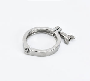 Zware uitvoering enkelvoudige pin klem van roestvrij staal 304 met LS inch-meetstelsel, opklapbaar, hoge kwaliteit voor commercieel/industrieel gebruik, bouten - Product Image 1