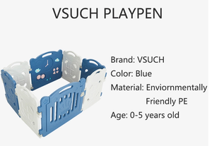 Grands tapis de jeu anti-dérapant pour enfants, en plastique bleu, multifonctionnel, anti-dérapant - Product Image 2