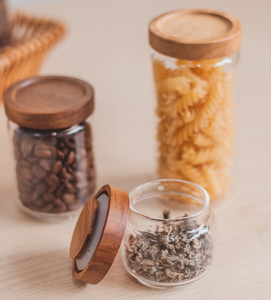 ขวดแก้วเก็บของขนาดเล็ก เส้นผ่านศูนย์กลาง 6 ซม. สำหรับใส่ชา เมล็ดกาแฟ ขวดปิดผนึกสำหรับเก็บเครื่องปรุงและธัญพืชในครัว - Product Image 5