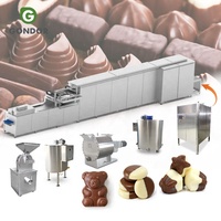 Ligne de production semi-automatique de mini-chocolats, machine à en-cas alimentaires, machine à chocolat en barre