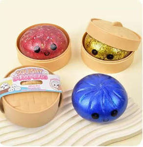 Pelota Antiestrés de EVA Colorida al por Mayor, Juguete Sensorial con Forma de Bollo Bao y Cara Sonriente, Ideal para Promociones - Product Image 5