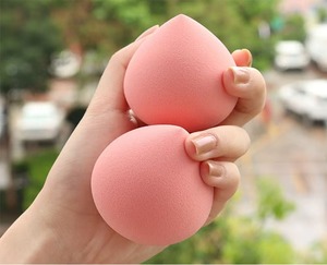Ensembles de pinceaux et éponges de maquillage personnalisables en gros – Éponges cosmétiques douces sans latex, formes goutte d'eau/<span class=keywords><strong>gourde</strong></span>, lavables, marque privée - Product Image 4