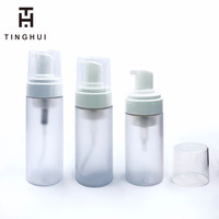 Bouteille de lotion en plastique PET avec pompe pulvérisatrice, logo personnalisé, blanche, 50 ml/100 ml, couleur personnalisée, pour le nettoyage des poils d'animaux et du maquillage