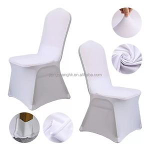 Housses de chaise de banquet extensibles en polyester et élasthanne, très demandées, housses de mobilier de mariage économiques pour chaises d'hôtel - Product Image 3