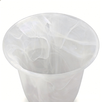 Abat-jour en verre givré marbré en forme de cloche, pressé à la machine, pour lustre, ventilateur de plafond, applique murale – Pièce de rechange