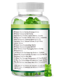 Complément Alimentaire Marque Blanche : Gommes d'Orge Contenant Supergreens et Vitamine C pour une Digestion Saine - Product Image 4