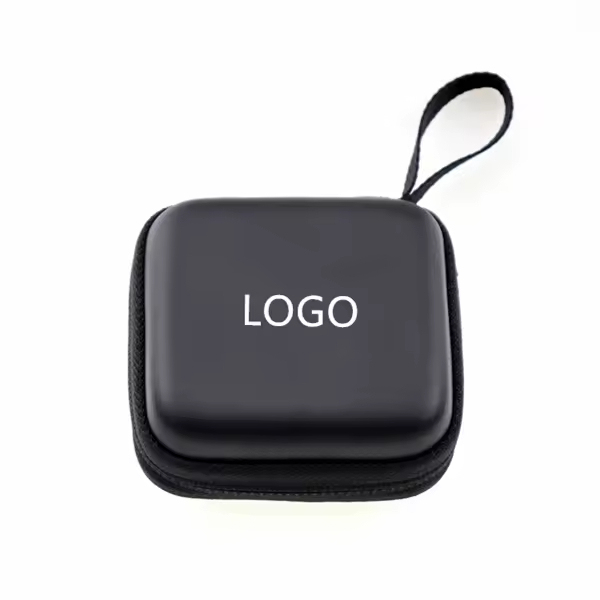New Eva Hard Mini Case Bag Custom Zipper Eva LOGO Earbuds Earphone Hard Case for Storage Cable Earphone