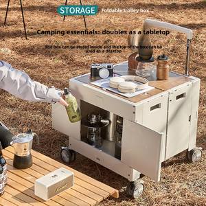 Yeni Açık Hava Kamp Alanı Evcil Hayvan Arabası Kutusu Büyük Kapasiteli Katlanabilir Küçük Araba Çok Fonksiyonlu Açılır Tavanlı - Product Image 1