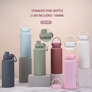 <b>Reusable</b> Custom Logo 600ML/1000ML Stainless Steel Insulated Leak-Proof BPA Free Water Bottle Vacuum Flask 6-12 Hours Thermal - Product Image 5