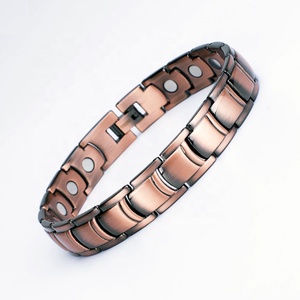 Benutzer definierte Bio Healing Stones Armbänder Paare Magnetischer Edelstahl Fern infrarot Germanium Magnetisches Schmerz linderung armband - Product Image 3