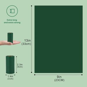 Sacs à crottes de chien biodégradables extra épais en HDPE EPI avec logo personnalisé 20x30cm, 15 rouleaux - Product Image 2