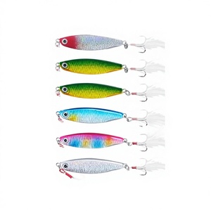 <span class=keywords><strong>Leurre</strong></span> de pêche coulant OEM avec plume blanche et fil scintillant pour la pêche en eau salée, pour maquereau, bar et poissons prédateurs - Product Image 6