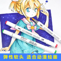 Ensemble de stylos colorés à double tête 12/24/36/48 couleurs pour enfants marqueur de peinture à double pointe d'alcool à tête souple pour fournitures scolaires