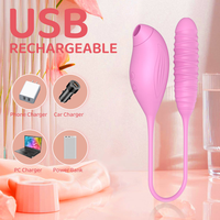 Vibrateur double stimulation féminin, 10 fréquences, étanche IPX6, rechargeable par USB, écologique, vibrations puissantes, vibrateur pour mamelons