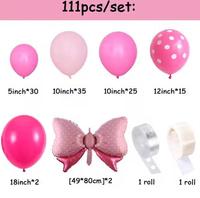 Noir mignon personnalisé rose souris à pois princesse arc or sexe mariage rose fête anniversaire Kit ensemble ballon guirlande arc