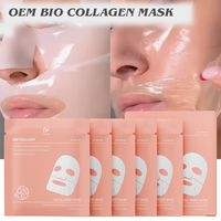 Masques en tissu pour le visage au bio-collagène, hydratants, nourrissants, apaisants, blanchissants et anti-âge, pour le nez et tout le visage, vente en gros