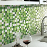Vente chaude peler et coller carreaux muraux étanche cuisine mosaïque stickers muraux auto-adhésif 3d brique papier peint décoration de la maison