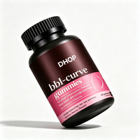 Gummies BBL pour l'augmentation des fesses, Maca, Fenugrec, Palmier nain, Végétalien, Rehaussement des courbes, Pour femmes non enceintes, Halal, Casher