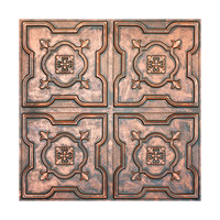 Plafonds suspendus carrés imperméables 2x2 pieds en PVC ignifuge, livraison incluse, pour la décoration intérieure des cafés et bars PL87