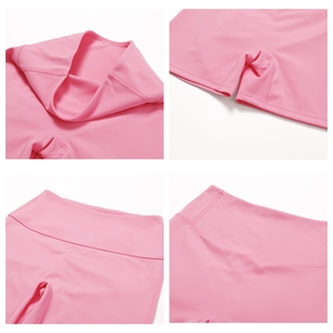 Hot Sale High Quality Sportswear Scrunch Butt Biker Shorts 2 Piece Set Plus Size Cross Back <b>Bra</b> Gym Fitness Yoga Sets for Women - Product Image 5